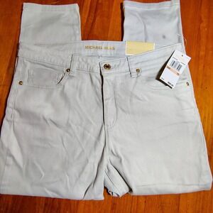 Michael Kors Light Gray Ankle & Cropped Jeans